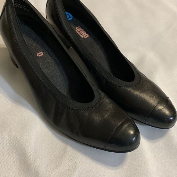Munro American Size 12 black pump block heels - Picture 2 of 14